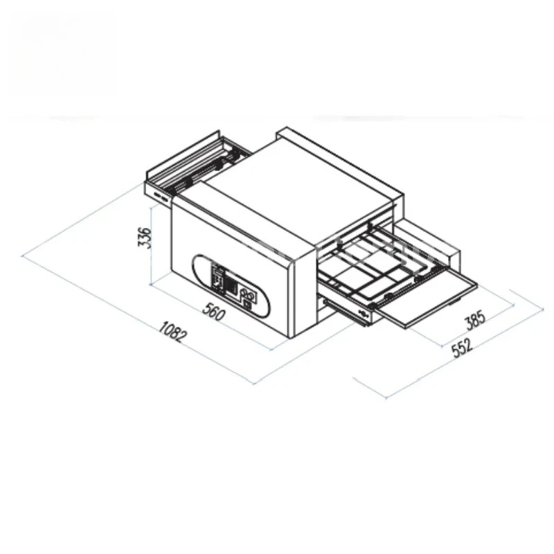 

12 20 32 Inch Pizza Conveyor Oven Electric Gas Heating Big Pizza Cake Commercial Kitchen Equipment Bread Bakery Baking Oven