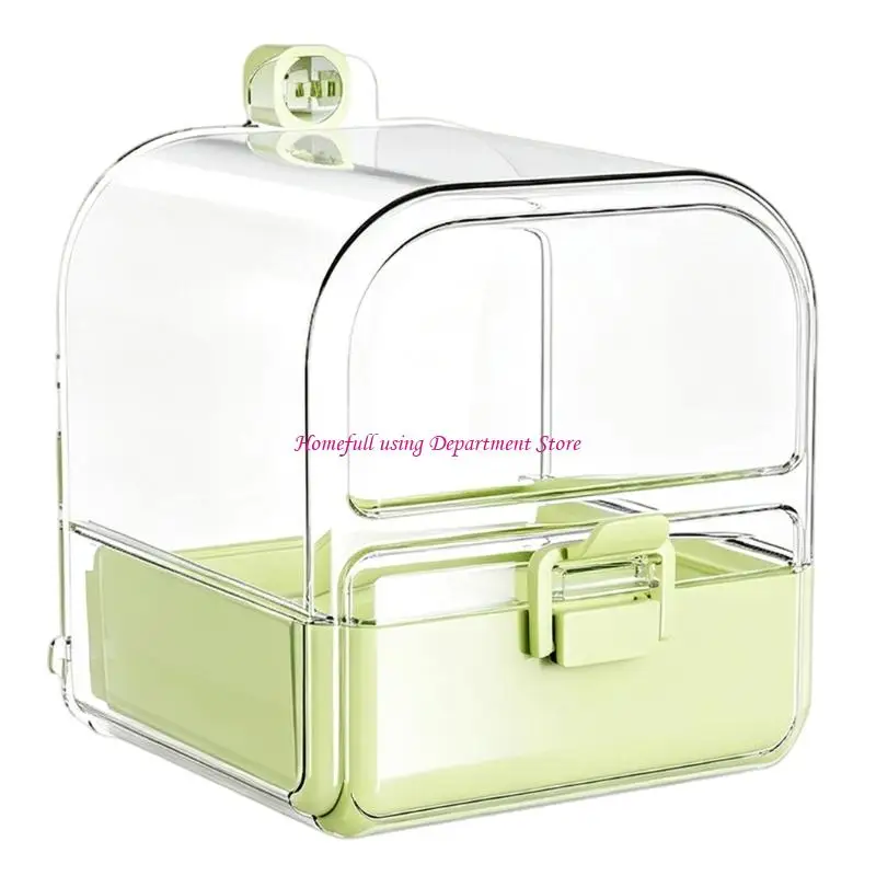 Small Bird Bath and Cup Accessory, Hanging Birdcage Station for Companion Birds and Regular Cage Routines