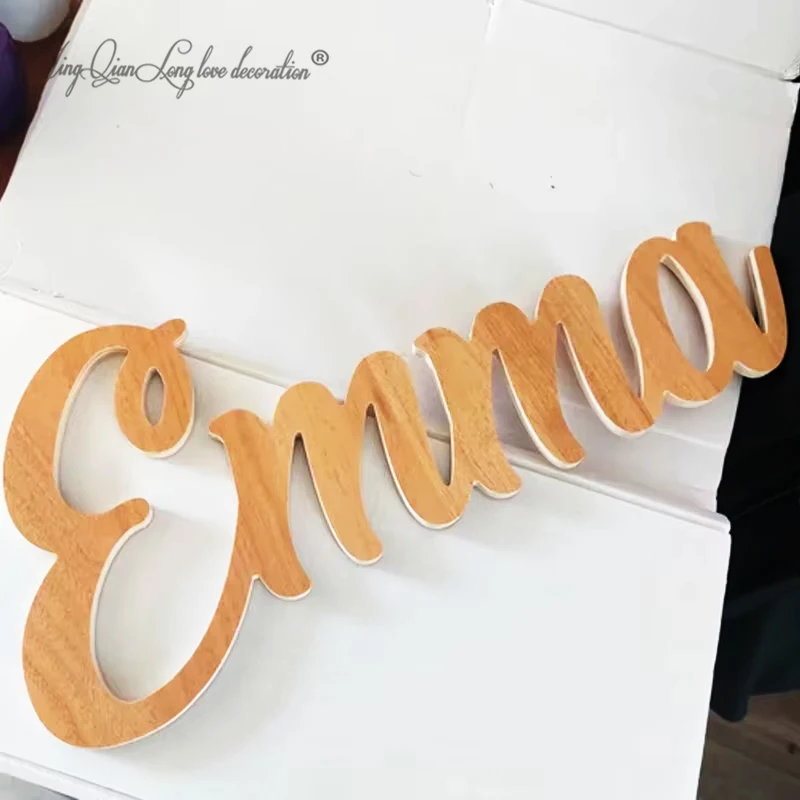 Изготовленный на заказ деревянный знак со словами, персонализированный деревянный слово, галерея, настенное искусство, домашний декор, деревянный семейный настенный знак с именем
