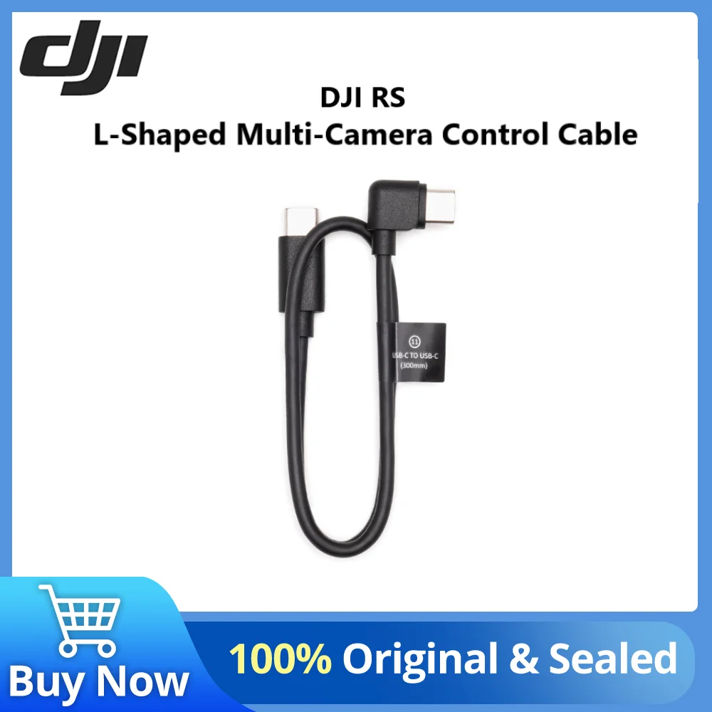 DJI RS L-Shaped Multi-Camera Control Cable (USB-C, 30 cm) for DJI RS 4 DJI RS 3 DJI RS 2