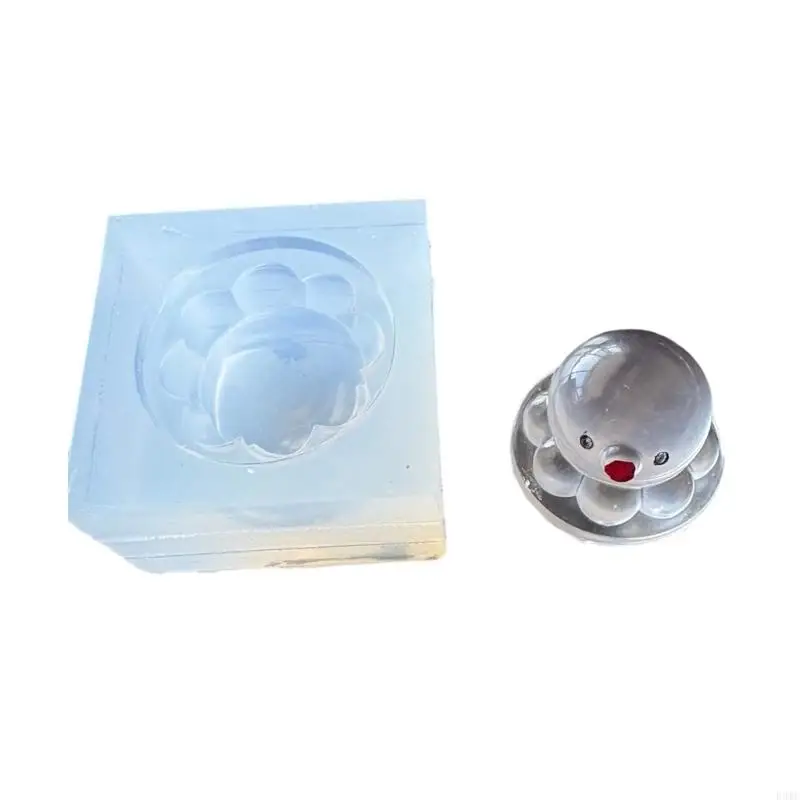 قالب السيليكون المقاوم للحرارة R3MC لأخطبوط تفصيلية على شكل تمثال زخرفة سطح المكتب قالب راتنج الايبوكسي #1