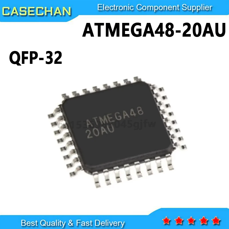 1PCS New and Original ATMEGA48-20  ATMEGA48  ATMEGA48-20AU QFP-32