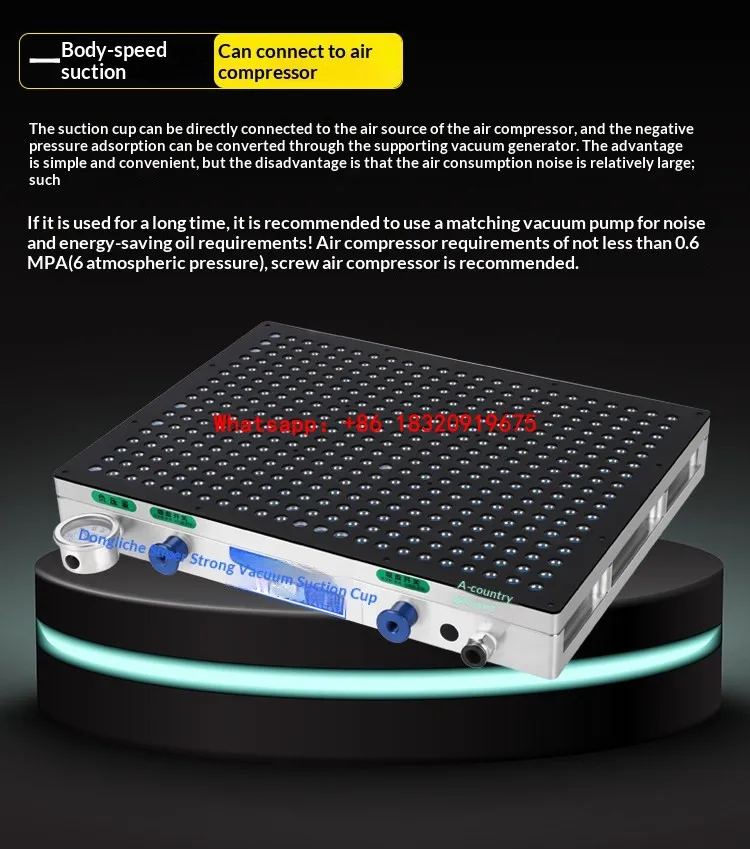 Industrial CNC Multi-Hole Vacuum Chuck (Seal-Free) – H-Power Multi-Point Suction for Aluminum & Copper Machining Centers