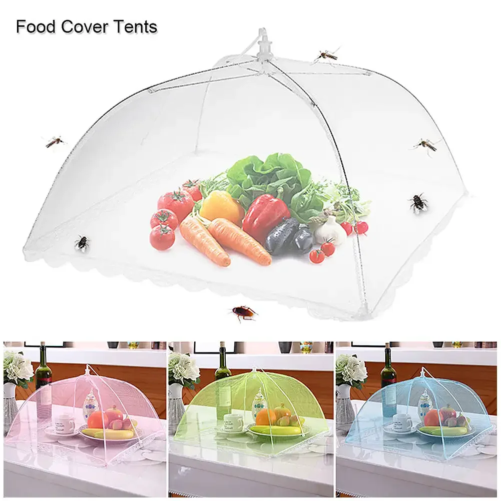 1 Pcs Large Food Cover,mesh Food Tent,17 Inch Pop Up Umbrella Screen Tent,camping,picnic,party,barbecue,foldable and Reusable