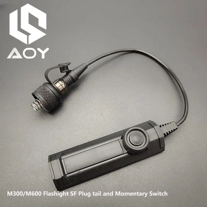 Tailcap Airsoft M600 M300 Flashlight Switch Accessories Scout Light  Weaponlight Switch for Surefire PLH-V2 TAILCAP REAR CAP