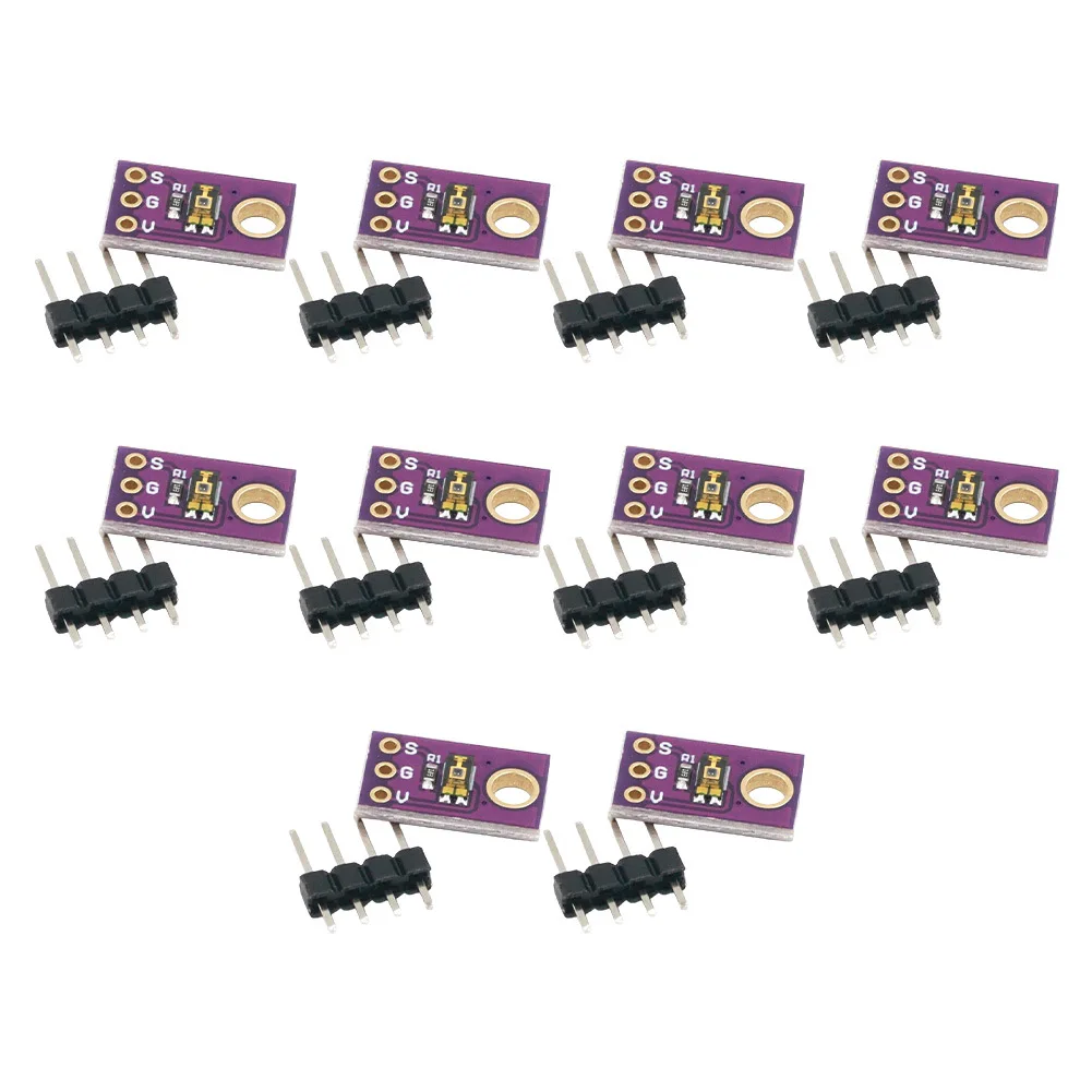 10 قطعة وحدات استشعار الضوء المحيط TEMT6000 للتحكم في الإضاءة المنزلية الذكية المتوافقة مع الالكترونيات المختلفة