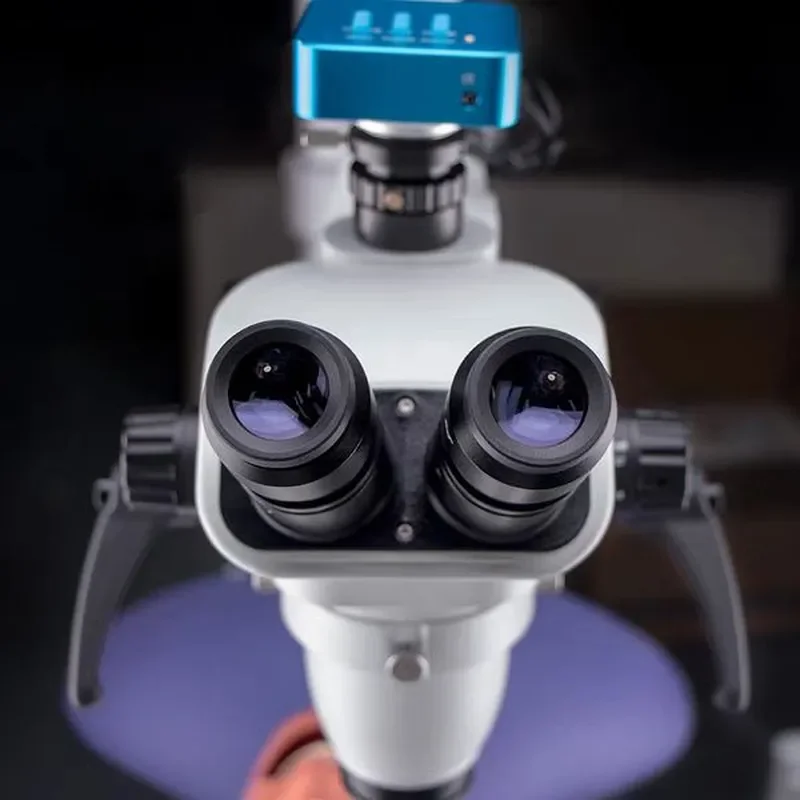 for Endodontic Surgical Treatment Digital Dental Microscope with External Camera and Root Canal Electric LED Light