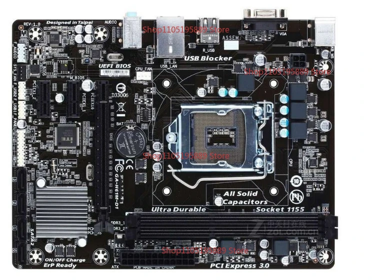 

Для материнской платы Gigabyte GA-H61M-D1, 100% протестировано