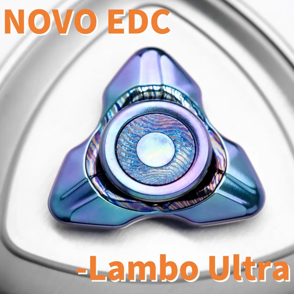 NOVO EDC ランボウルトラ 3 ブレード フィジェット スピナー 抗ストレスおもちゃ メタル オフィス デスク アクセサリー ストレス解消おもちゃ