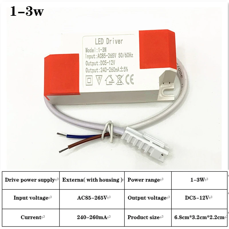 LED Driver 300mA 3w 4-7w 8-12w 18-24w 24-36w LED Constant Current External Driver Power Unit Supply For LED Bulb Transformers