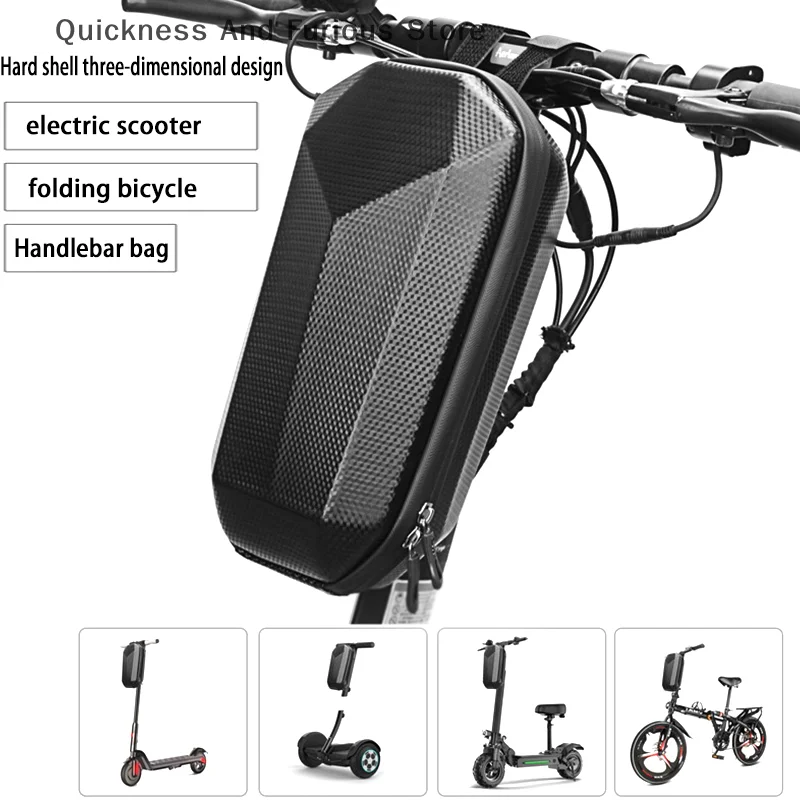 

Electric Scooter Bag Storage Electric Bike Handlebar Bag Scooter Storage Bag With Large Capacity Waterproof Front Handlebar Bag