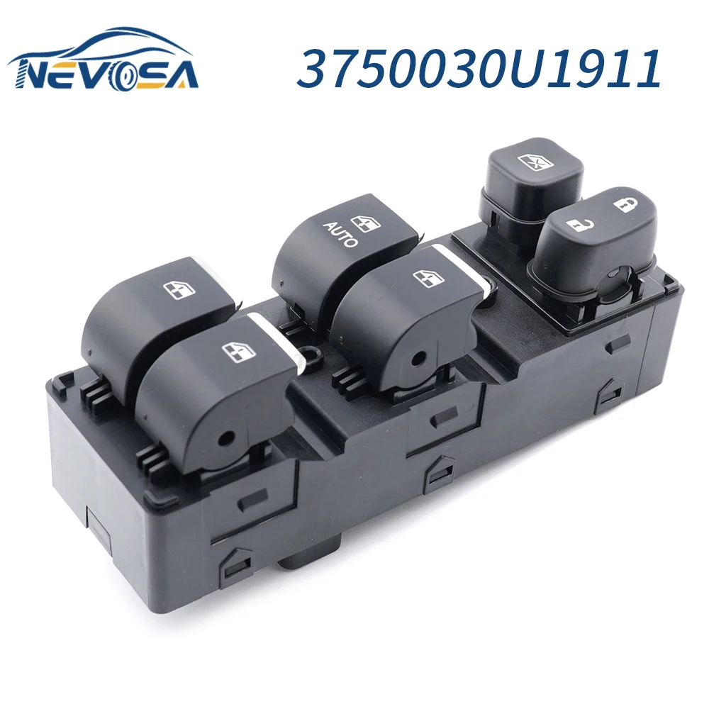 

NEVOSA For Jac Js2 Refine S2 L22013 3750030U1911 Front Left Electric Car Power Lifter Button Window Control Switch Glass Button