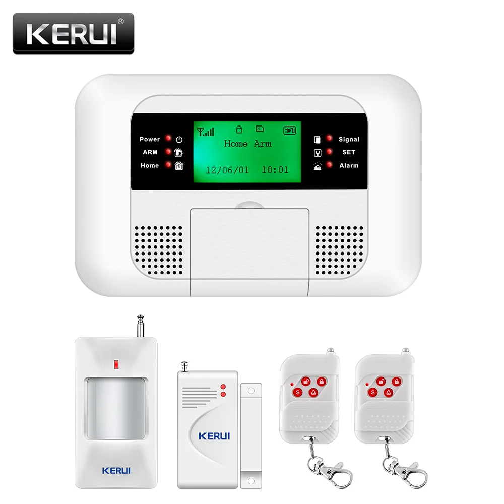 kerui gsm security alarm system motion detector porta e janela sensor funciona com home burglar 01