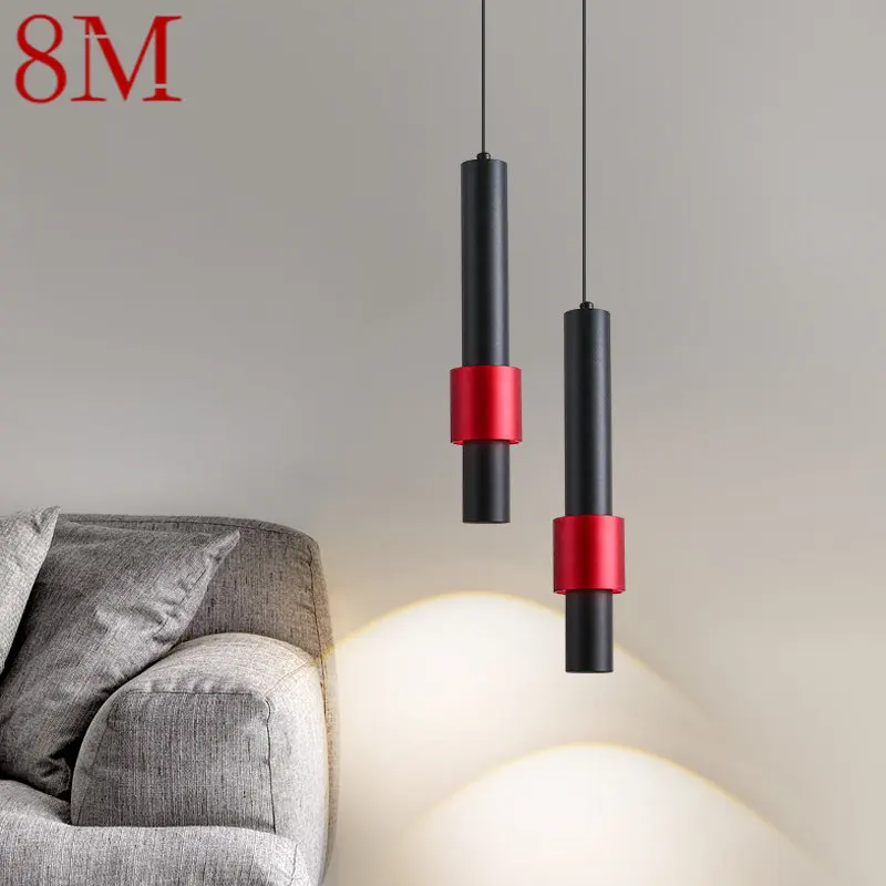 

8M Modern Hanging Pendant Light LED Nordic Creative Simply Bedside Chandelier Lamp For Home Dining Room Bedroom Bar