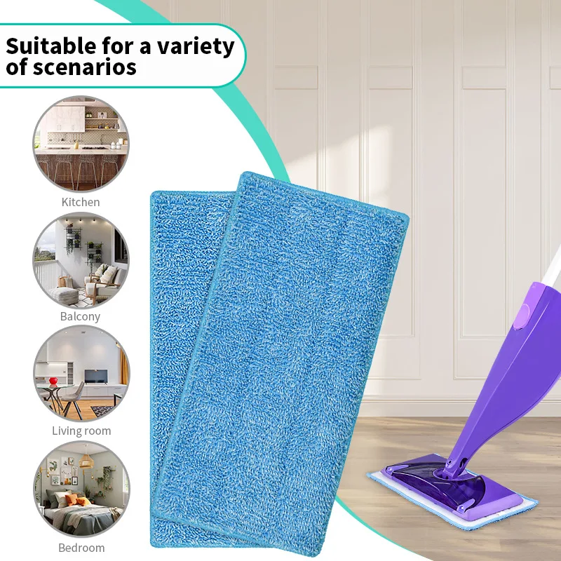 2PCS Microfiber Replacement Mop Pads SUit For Swiffer WetJet Washable Dry/Wet Pads Floor Cleaning Accessories