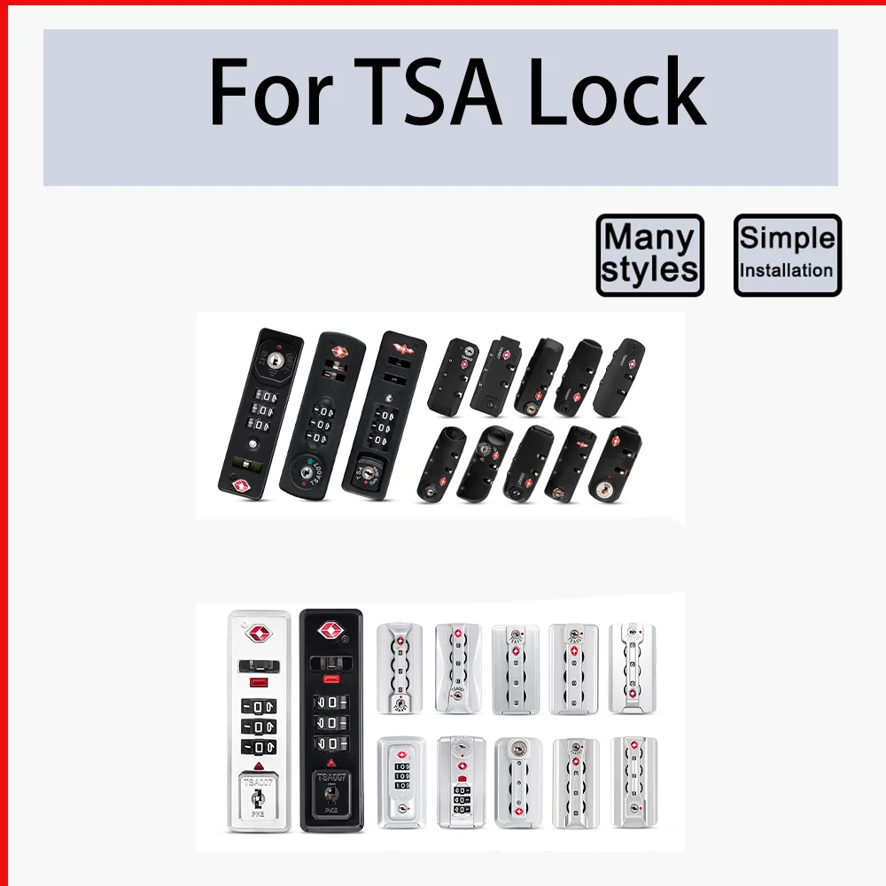 Luggage combination lock Replace travel luggage accessories Combination lock Suitcase latch tsa customs lock Travel Accessories