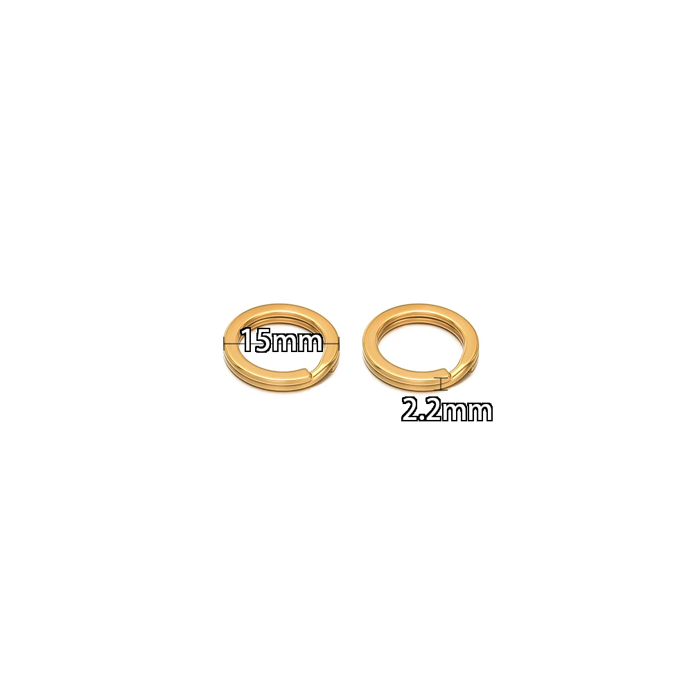10pcs/lot 304 Stainless Steel Split Rings for Keychains