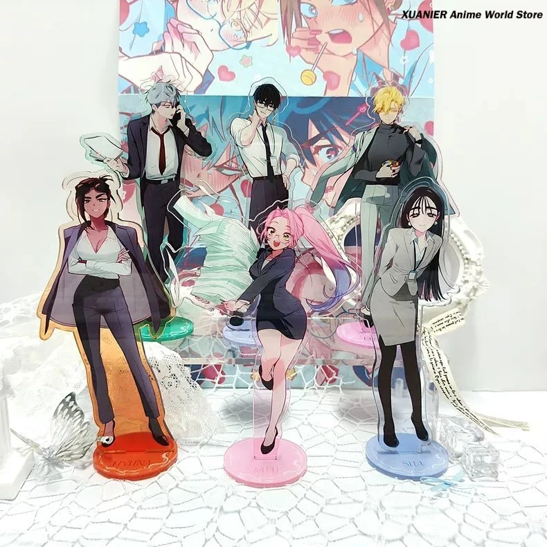 

Anime Alien Stage Ivan Sua Luka Till Mizi Acrylic Standing Sign Game Peripheral Ornament Figure Stand Model Desktop Decor