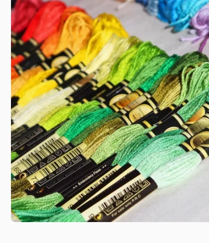 80 Pieces Set Cross Stitch Thread Embroidery DIY Craft Bracelet Craft8M Skein No Repeat Rainbow DMC Colors Two Labels