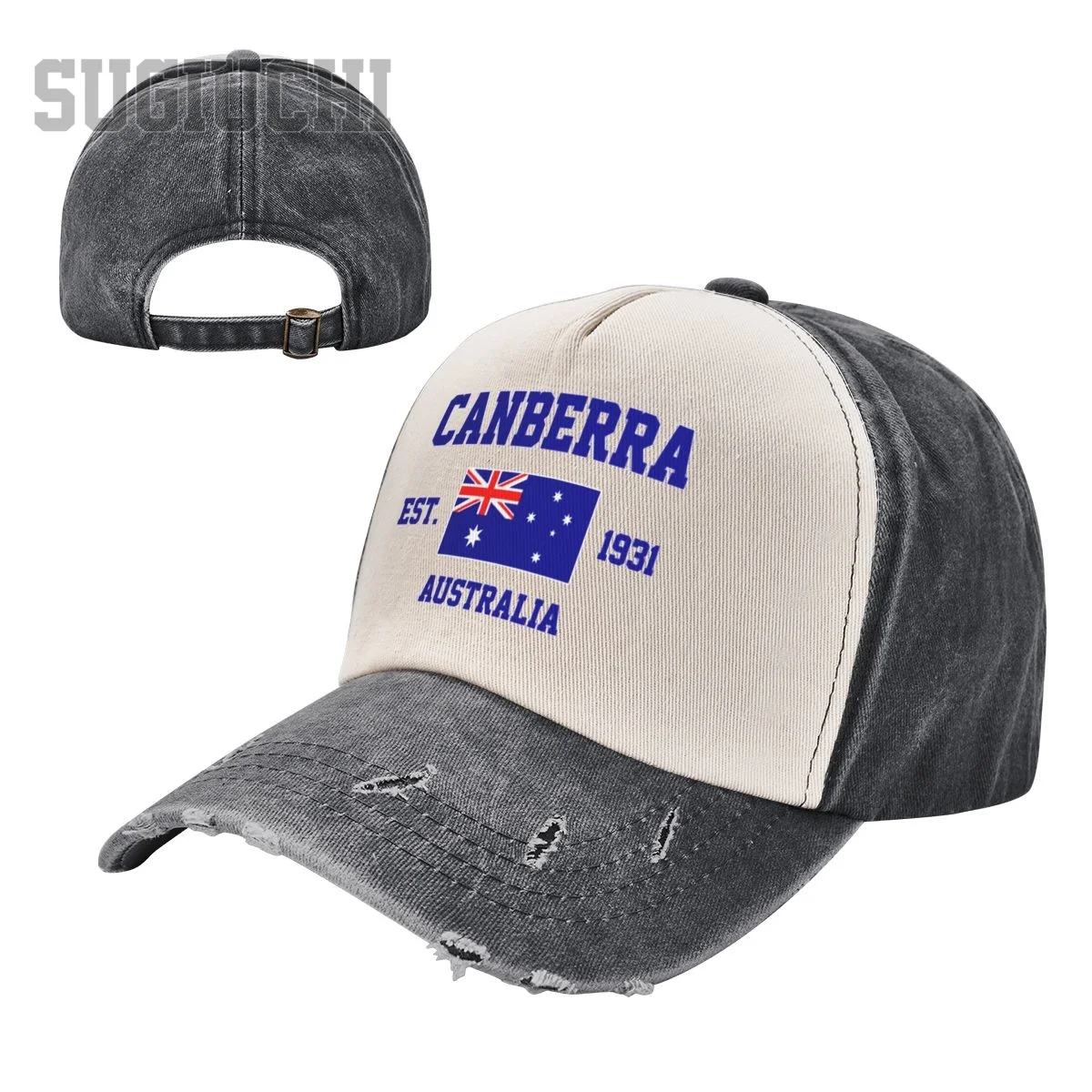 Unisex Baseball Cap Australia EST.1931 Canberra Capital Men Women Vintage Hats Washed Cotton Trucker Gift