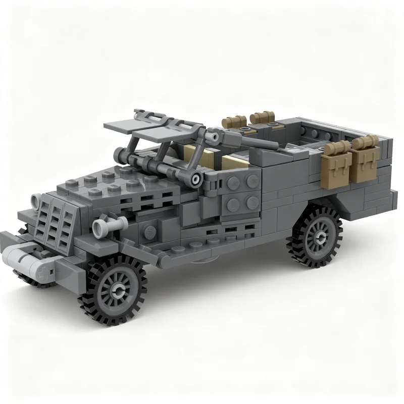 323pcs MOC Scout Car Model Building Blocks Assemble Toy DIY Architecture Creative Idea Education Kids Christmas Gifts Brick