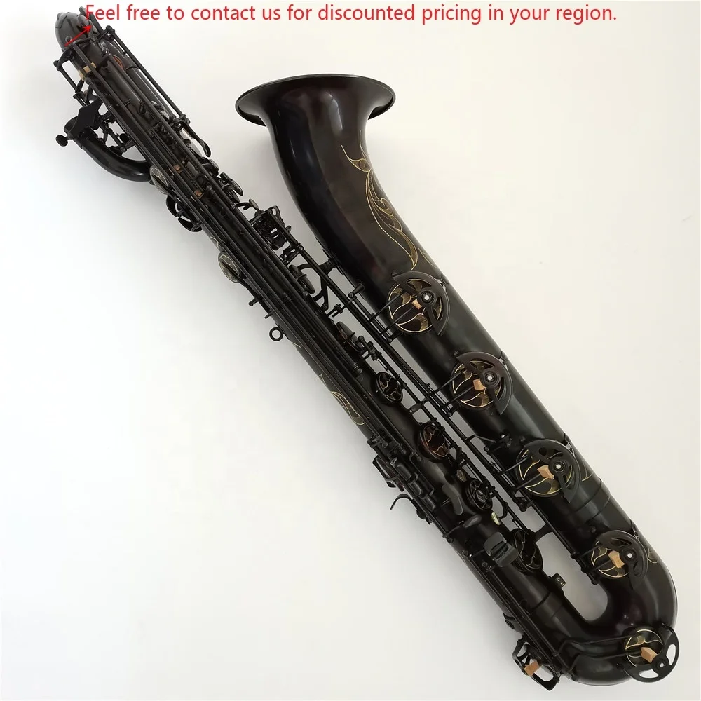 

Low A Key New Process Black Vintage Surface Professional Baritone Sax