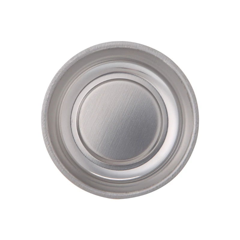 Round Magnetic Parts Tray Bowl Dish Stainless Steel Garage Holder Tool Dropship