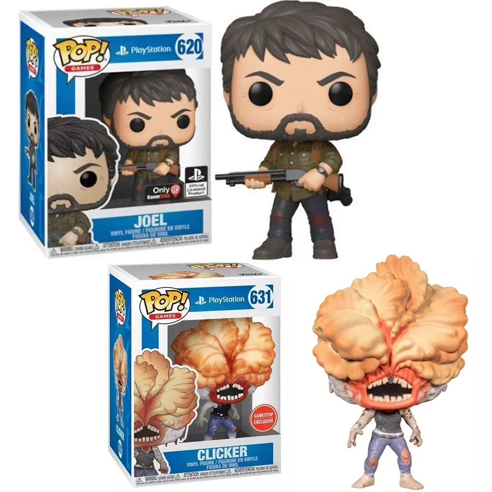 Funko Pop Games El último de nosotros Parte II ELLIE 601 #   JOEL 620 #   Clicker 631 #   Figura de vinilo juguetes de modelos coleccionables regalos navideños