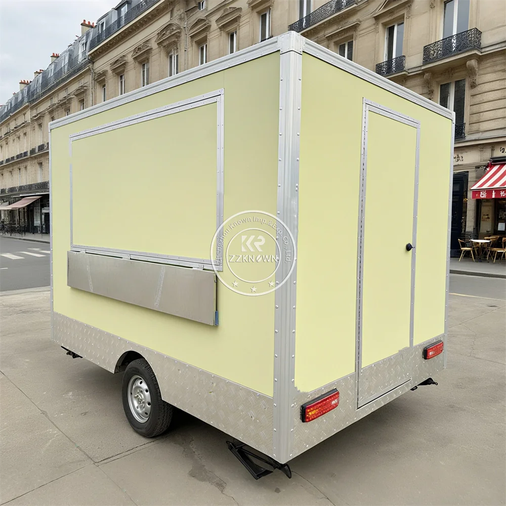 

Commercial Fast Food Trailer Mobile Hot Dog Sandwich Hamburger BBQ Taco Catering Cart Trailer Snack Food Truck For Sale