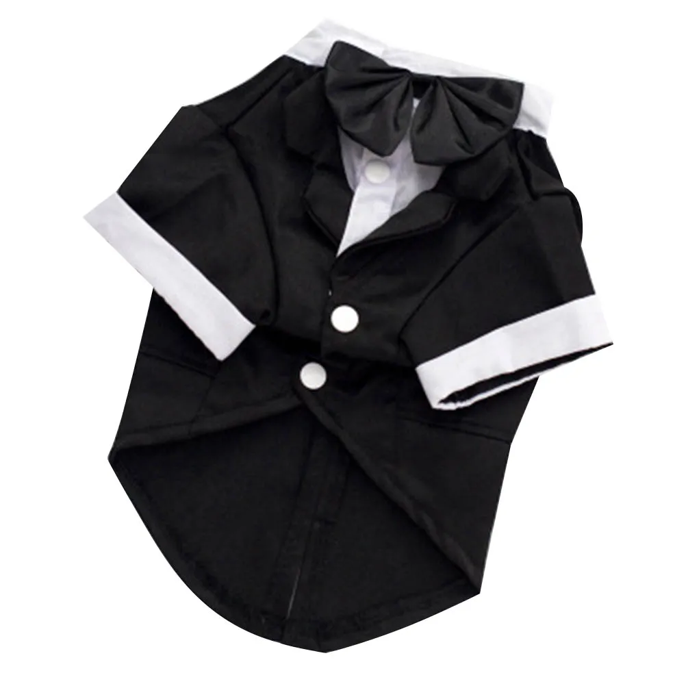 

Dog Suit Dress Puppy Tux Costumes for Outfit Tuxedo Gala Attire Pets Doggie Formal Wear