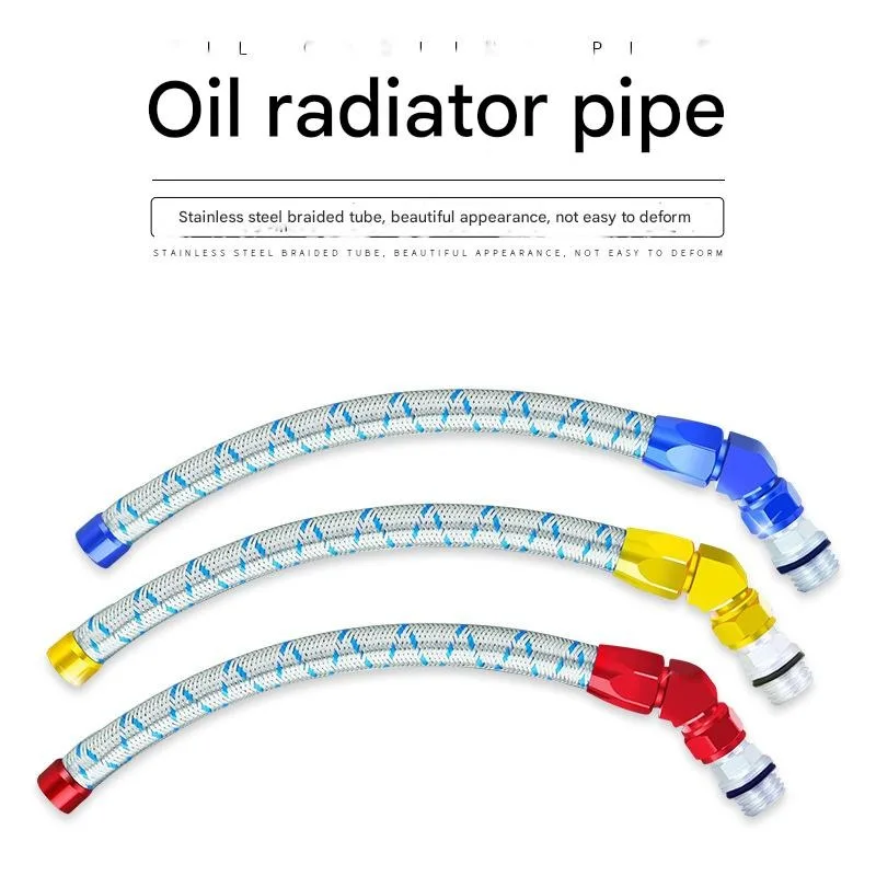 Anti-rust Aluminum Oil Cooler Radiator Pipe Anti-wear Heat Dissipation Moto Hose Tube Motorcycle Accessories for Dirt Bike