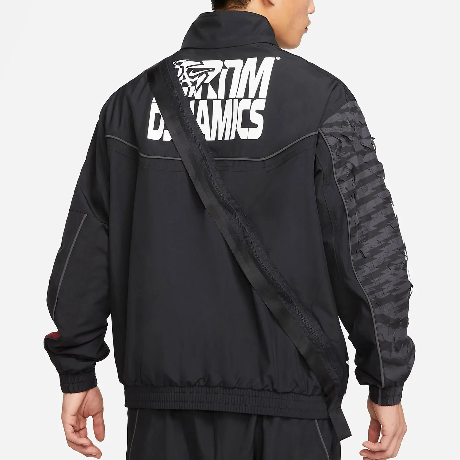 Nike Authentic New Men's Printed Stand Collar Casual Woven Jacket CZ4669-010