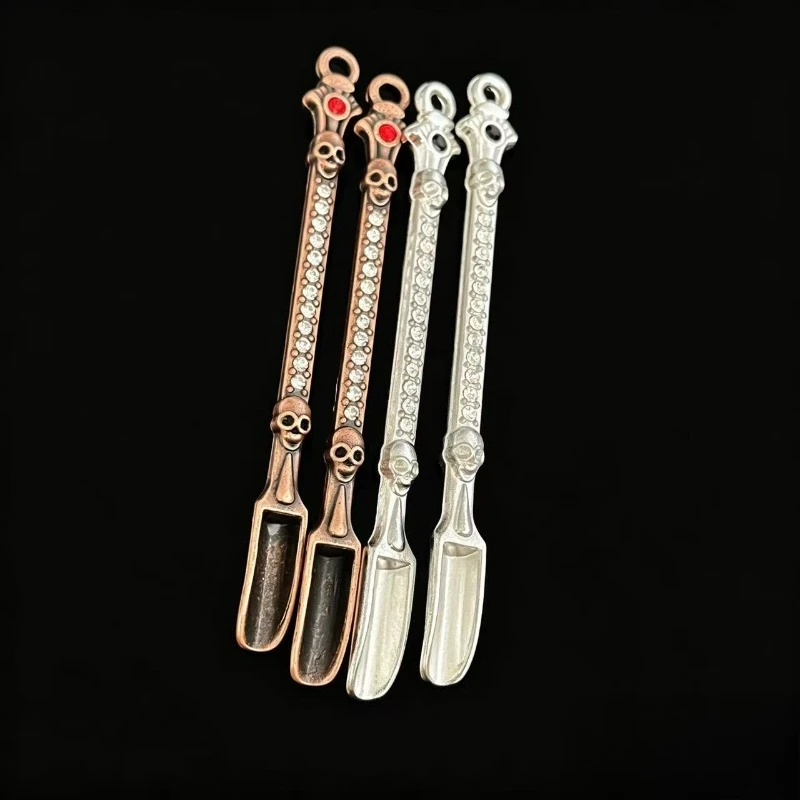4PCS 8PCS High Quality Snuff spoon Metal Portable Seasoning Spoon Aluminum Alloy Pipe Scoop Snuff bottle Accessories men women image 2