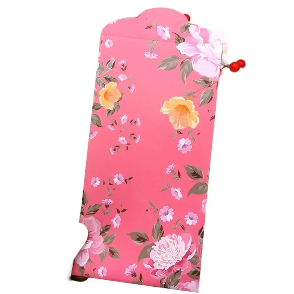 

New Year's Greetings Spring Festival Red Envelopes Flower Traditional Red Pocket Chinese Best Wishes Hong Bao Party Gifts