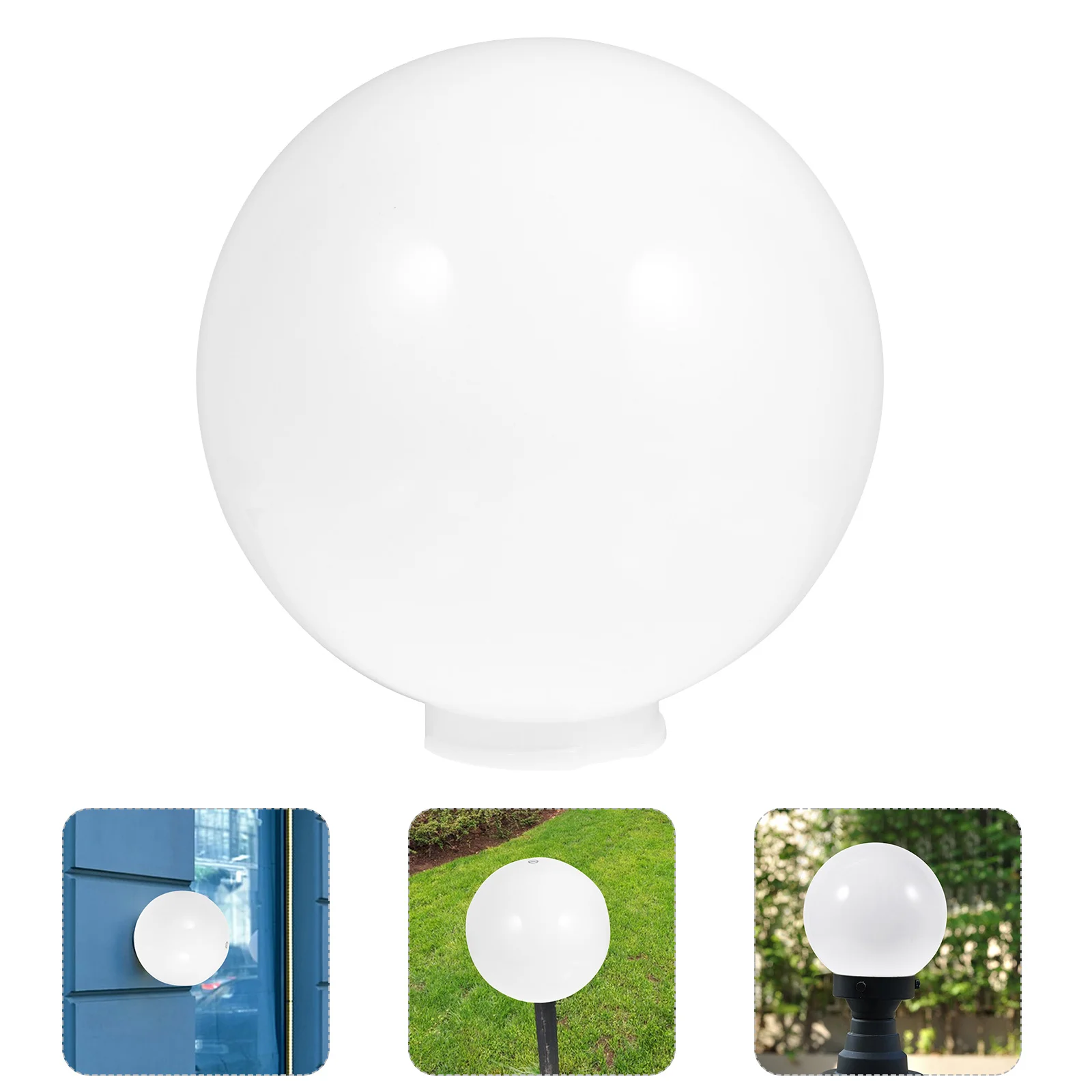 Outdoor Decor Lampshade Ball Shaped Shades Chandelier Accessory Bracket Ceiling Acrylic White