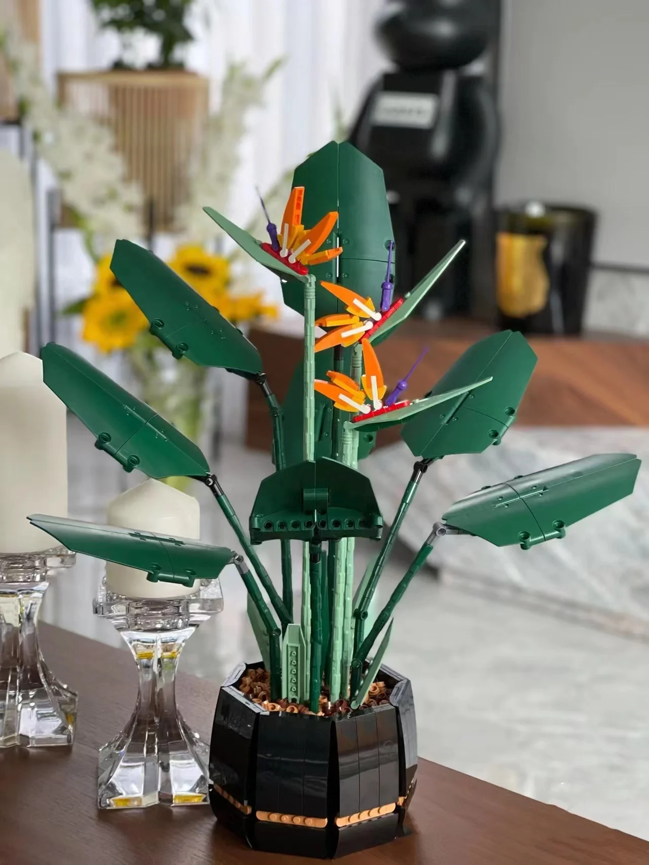 10289 Bird of Paradise Bouquet Rose Building Block Bricks Toys For Children DIY Potted Holiday Girlfriend Gift Home Decor