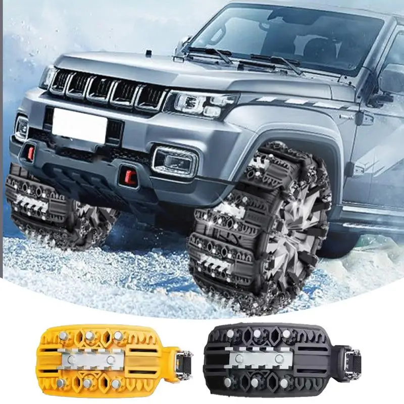 Snow Chains For Car Tires Anti Slip Snow Chains For SUV Winter Snow Tire Chains For Winter Driving On Snow Ice Mud And Mountain