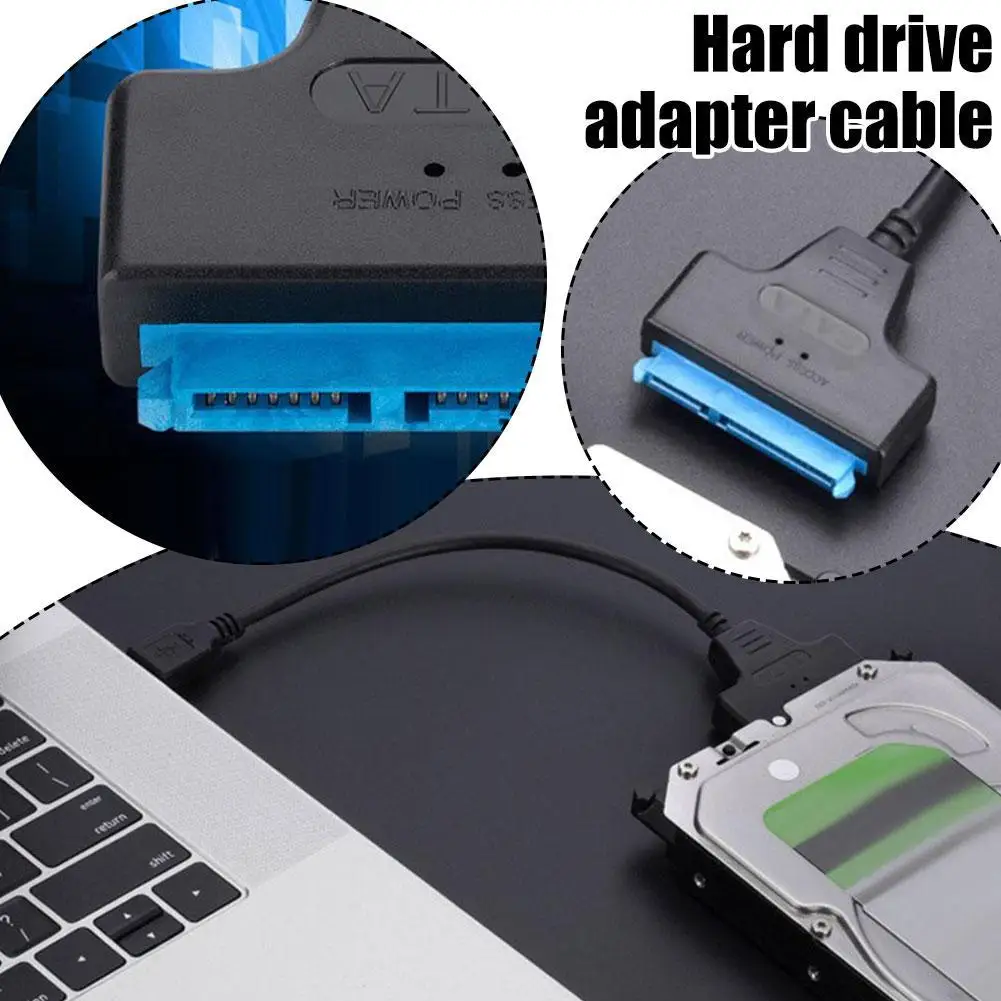 USB 3.0 SATA Hard Drive Adapter Cable 2.5-inch Solid-state Drive Cable USB SATA Easy Drive Cable Up To 6Gb/s HDD SSD Hard Drive