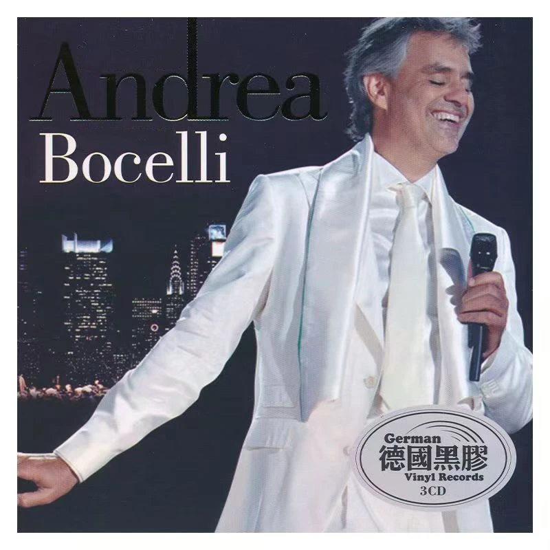 الكلاسيكية أندريا Bocelli الموسيقى CD أعظم الزيارات ألبوم الوقت لقول وداعا 3 قطعة سجل الموسيقى تأثيري وكمان سيارة Soundtracks صندوق