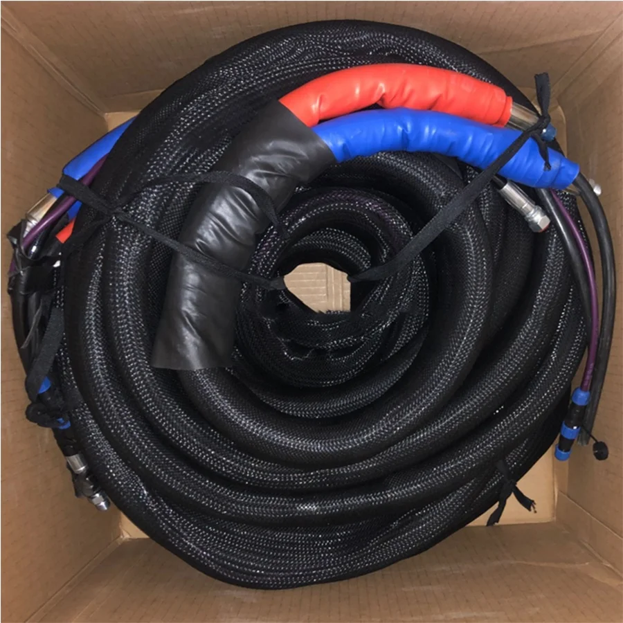 

Polyurethane Twin Heated Hose Heating Hose 15 Meters For Spay Foam Machine