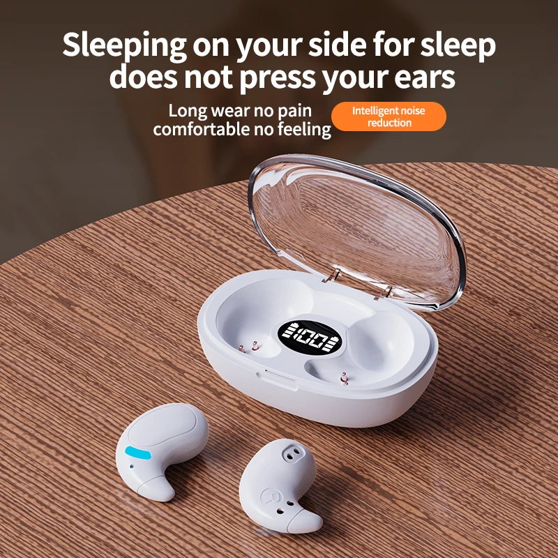 2024 New M96 Invisible Sleep Wireless Earphone TWS Bluetooth Headphones Gaming Earbuds Waterproof Noise Reduction Sports Headset