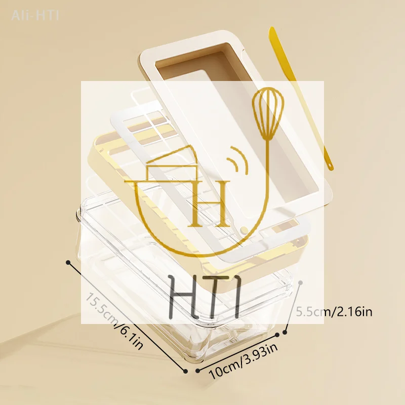 

Clear Airtight Butter Cutter Slicer For Easy Cutting And Storage Butter Dish Butter Keeper With Cutter Slicer,