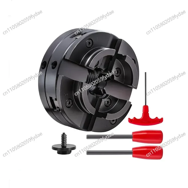 New 4-Inch Self-centering Chuck, Woodworking Machinery Linkage Single-action Chuck, Woodworking Lathe 4-jaw Chuck