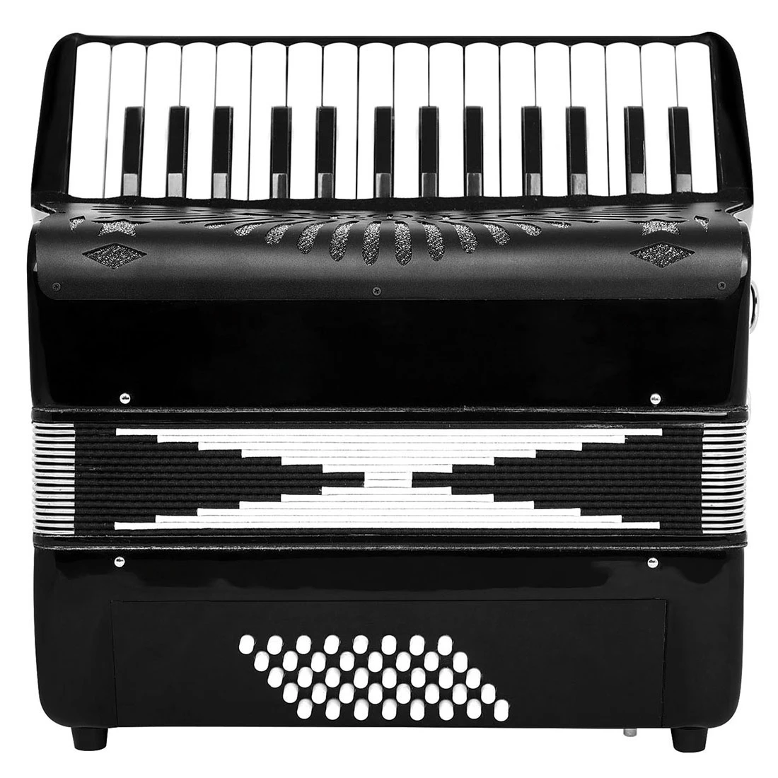 AH-270 30-Key 40-Bass Professional Piano Accordion with Anti Slip Keys Sheepskin Bellows Responsive Action Ideal