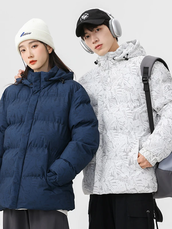 معطف الطالب المبطن الدافئ المقاوم للرياح من ألياف البوليستر، غطاء للرأس، مناسب للشتاء...