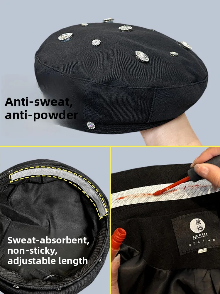 Berretto da baseball Patch interna Sudore assorbente Collare Patch Cappello Tesa Anti-sporco Campo di allenamento Tampone per il sudore usa e getta ex Gioventù Adulto