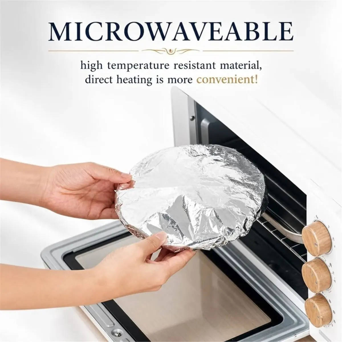 (A02R] 60Pcs Insulation Cover, Reusable Elastic Foil Food Covers for Kitchen Freshness Preservation and Insulation