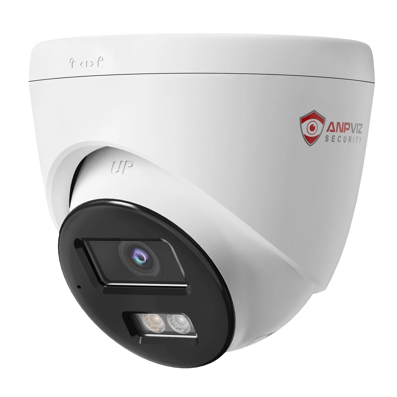 Anpviz 4MP Turret PoE IP Camera with Mic IP Security Camera Outdoor Color Night Vision Human Motion Detection 2.8mm Lens H.265+