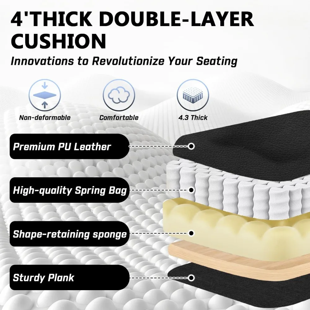 كرسي مكتب تنفيذي بوزن 400 رطل مع مسند للقدمين للأشخاص الثقيلين، كرسي مكتب مريح كبير وطويل مع مسند رأس قابل للتعديل