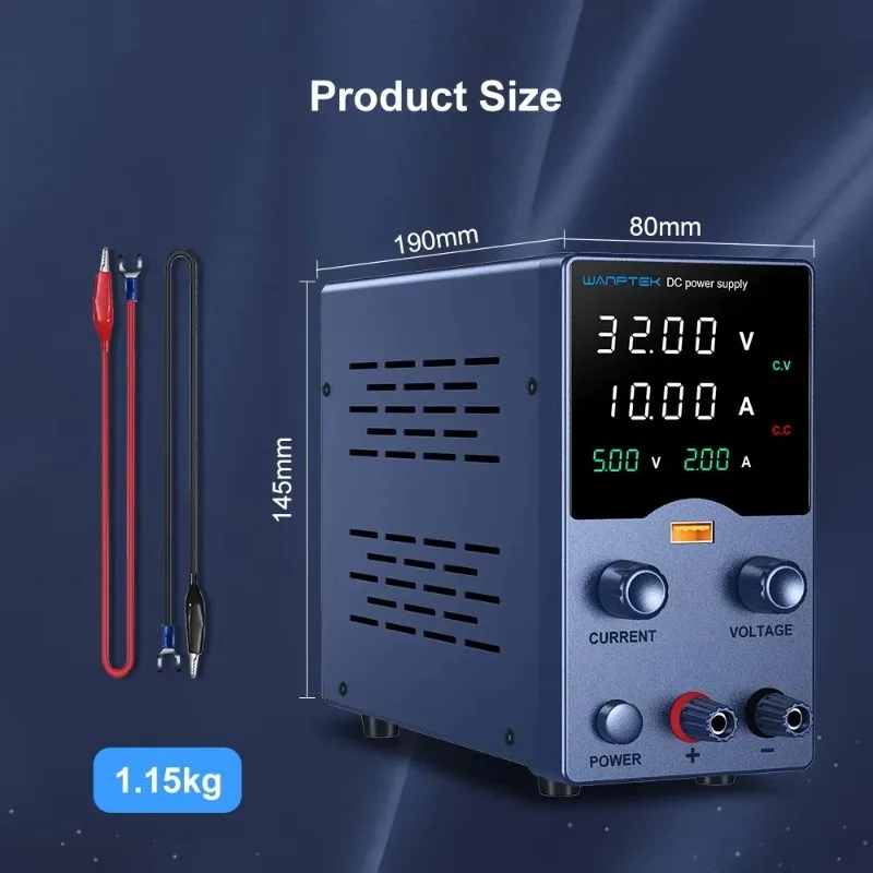 Alimentatore CC GA6205L USB18W Alimentatore da laboratorio a ricarica rapida Alimentatore per galvanica